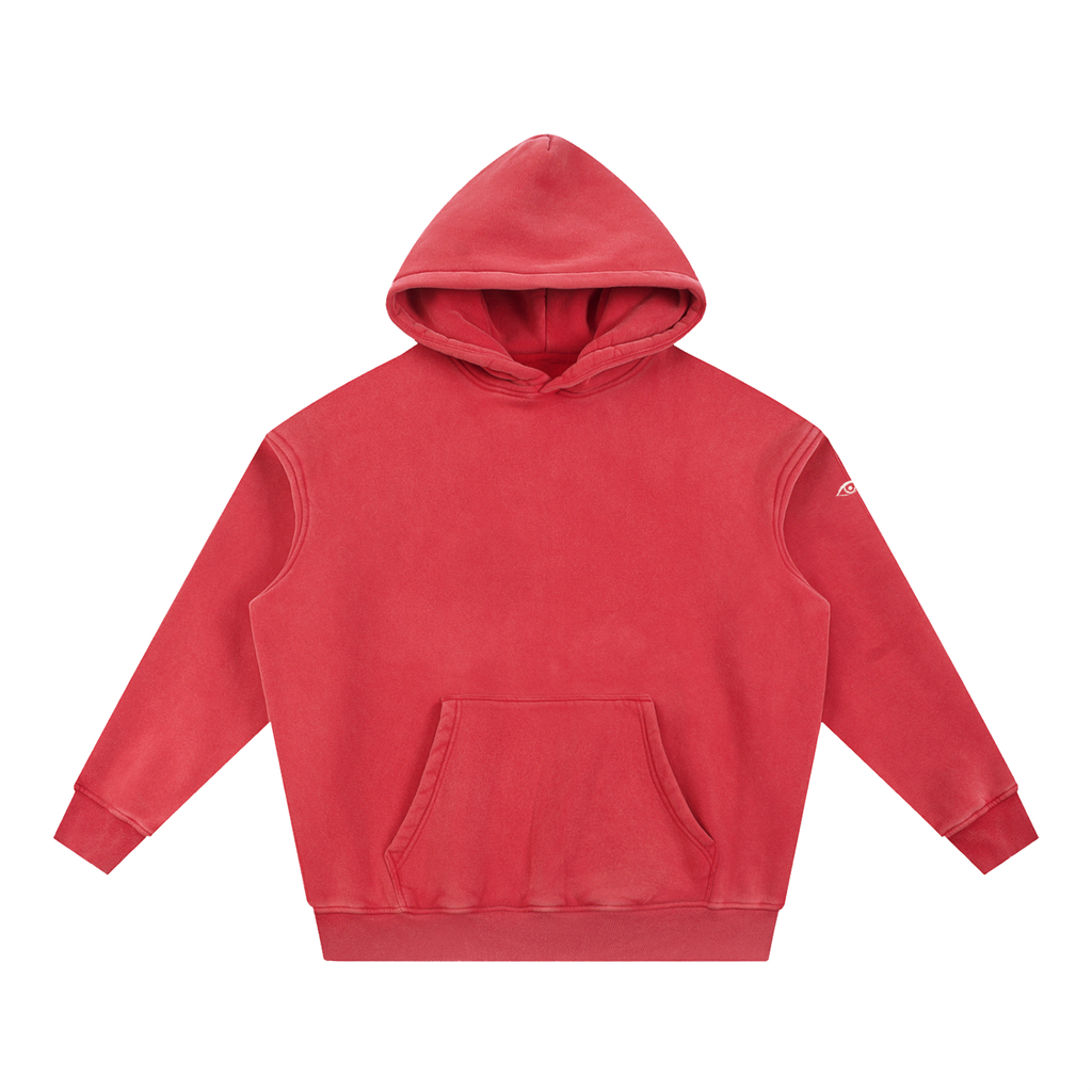 Crown of Thorns Snow Wash Fleece Oversize Hoodie